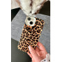 Стильний чохол Leopard для iPhone 13 — біла рамка, відкритий виріз камери